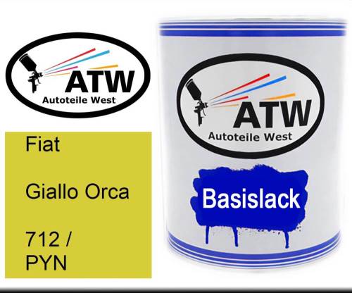 Fiat, Giallo Orca, 712 / PYN: 1L Lackdose, von ATW Autoteile West.